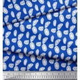 thumbnail image 2 of Soimoi Blue polyester Crepe Fabric Crystal Stone Geometric Print Fabric by Yard 42 Inch Wide, 2 of 3