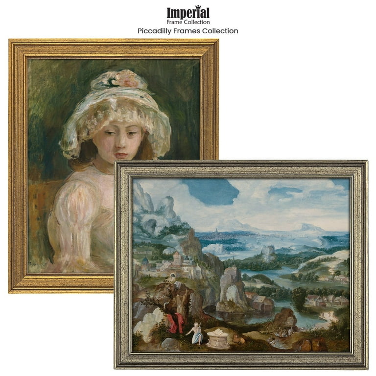 Retro Luxury 7.5 in. x 9.5 in. Gold Textured Picture Frame