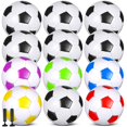 thumbnail image 1 of Balones de fútbol MiniInflat, 12 unidades, tamaño 4, 20 cm, con bomba, multicolor, 1 of 7