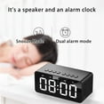 thumbnail image 6 of cvlncycling Clearance Digital Alarm Clocks for Bedrooms,Alarm Clock for Kids,3 In 1 Digital Clock With Bluetooth Speaker,Mirror LED Display,Electronic Desk Clock For Kids Bedroom, 6 of 9