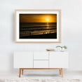 thumbnail image 5 of Sunset over Huntington - Huntington Beach California Photography Oak Framed Wall Art Print 24 x 36 inches, 5 of 6