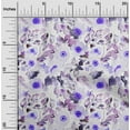 thumbnail image 2 of oneOone Georgette Viscose Dark Purple Fabric Florals Dress Material Fabric Print Fabric By The Yard 42 Inch Wide, 2 of 6