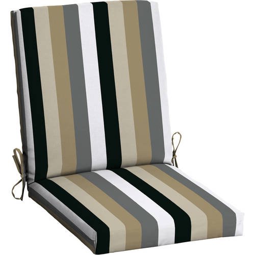 Mainstays Outdoor Patio Dining Chair Cushion, Multiple Patterns