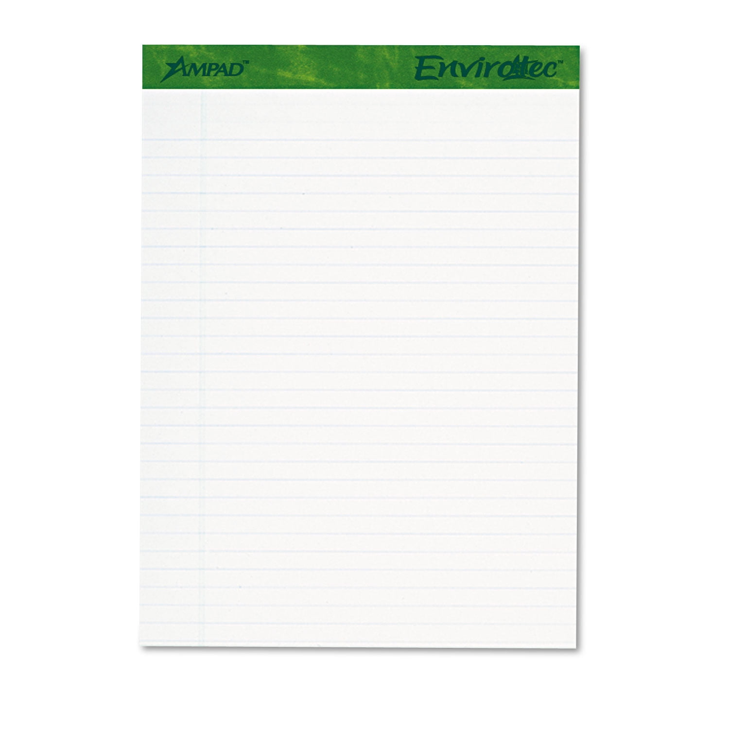 Earthwise by Ampad Recycled Writing Pad, 8 1/2 x 11 3/4, 40 Sheets/Pad, 4/Pack -TOP40102