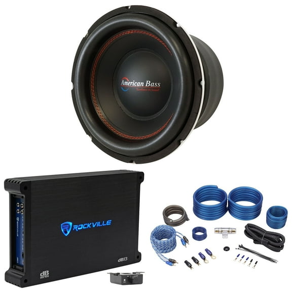 American Bass TITAN 1044 10" 800 Watt RMS Car Subwoofer Mono Amplifier Amp Kit