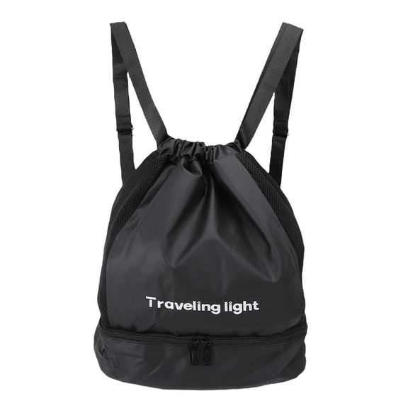 LAZIOEGR Waterproof Sports Drawstring Backpack – Dry‑Wet Separation, Shoe Compartment, Lightweight Gym & Travel Bag