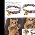 thumbnail image 3 of Pet Collars Category Breakaway Cat Collar with Pendant Adjustable Safe Neck Ring for Small Cats Everyday Indoor Outdoor Use with Lightweight -Style Material, 35 cm, Red, 3 of 4