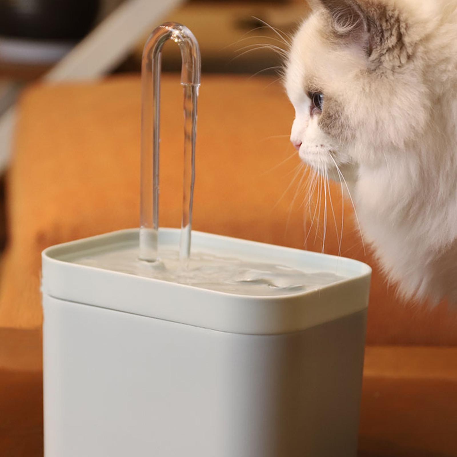 Automatic Cat Water Fountain 1.5L Dispenser USB Indoor Drinking Bowl Water Fountain green