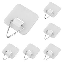 6PCS Invisible Plate Hangers for Wall Display Heavy Duty Adhesive Plate Holdersï¼Picture Hanging Hooks for Decorative Plates,Art Wall Decor,No Damage Vertical Hanging Solution for Household Storage
