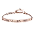 thumbnail image 1 of Grabado nombre mujer pulsera siempre mi hermana brazalete amistad joyería regalo Likrtyny Para estrenar, 1 of 9