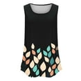thumbnail image 6 of Xdegoge Tank Tops for Women Under 5 Sleeveless Crew Neck T Shirt Summer Tunic Fashion Tops Floral Print Loose Fit Workout Tee Shirt Dressy Casual Work Blouses Women Refund On, 6 of 7