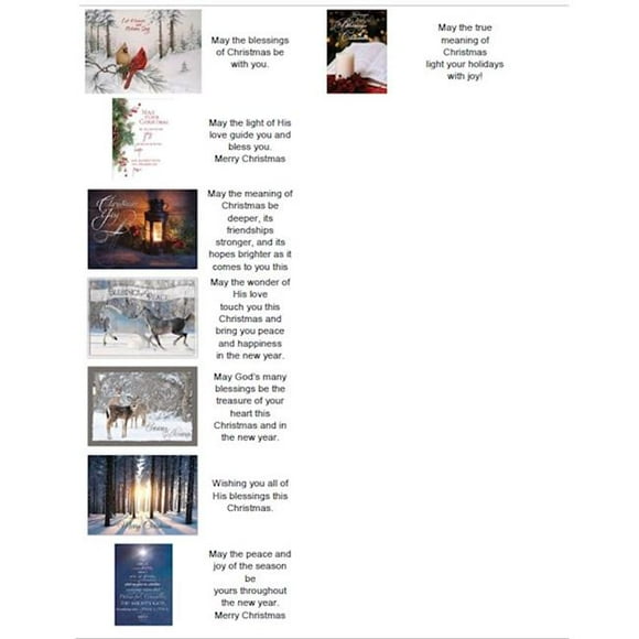 Crown Point Graphics 265314 Boxed Card - Shared Blessings - Christmas - Christmas Blessings & Large Assorted - Box of 24