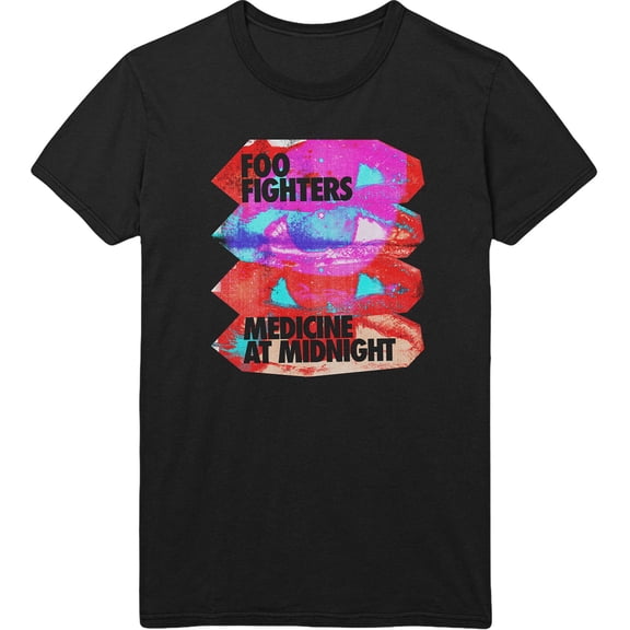 Men's Foo Fighters Medicine At Midnight Slim Fit T-shirt Small Black