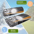 thumbnail image 6 of Pzuqiu Golf Cart Seat Towel Breathable Universal Golf Cart Seat Blanket Polynesian Print Easy Installation Machine Washable Compatible Club Car and More 2 Passenger Golf Carts, 6 of 7