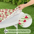 thumbnail image 5 of Round Picnic Table Cloth 100% Waterproof & Oil Proof, Elastic Fitted Table Cover for 36"-44" Round Tables, for Dining, Camping, Outdoor, 5 of 7