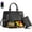 Black, variant on 2 in 1 Lunch Tote Bag for Women Laptop Work Bag with Lunch Insulated Compartment and Purse Combo, 15.6 Inch Computer Crossbody bag Waterproof PU Leather Shoulder Bag for Daily, Office, Picnic
