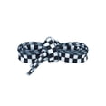 thumbnail image 2 of INSPIRE CHIC Two Color Checkered Flat Shoelaces Plaid Shoe Laces for Sneaker 1 Pair White and Black 120cm/47.2", 2 of 4