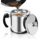 thumbnail image 1 of Recipiente Para Grasa De Tocino Con Colador, 1,4 L Xtellar plateado, 1 of 4