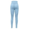 thumbnail image 5 of Outfmvch Women's High Waist Workout Leggings Cellulite Leggings for Women No Front Seam Tummy Control Yoga Pants Compression Tights for Fitness Gym Yoga Pants Women A2 Sky Blue S-2XL, 5 of 9