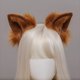 thumbnail image 4 of Diadema hecha a mano con orejas de pelo de zorro y lobo, diadema de Anime para fiesta de disfraces de Halloween MFZFUKR CPB-SSW2287-6, 4 of 5