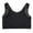 Black, variant on Women's Gathering Steeless Ring Shockproof Breathable Sports Bra Underwear 5XL Size