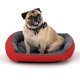 thumbnail image 1 of Cama para Perro Hills Rojo Gris Resistente y Confortable con Relleno Suave, 1 of 7