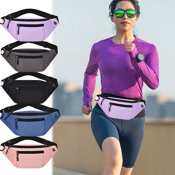 Xihbxyly Riñonera Unisex, Correa de Hombro Ajustable y Ligera, Tela Oxford Impermeable, Práctico Llavero con Bolsillo Antirrobo, Ideal para Deportes, Fitness, Viajes y Trabajo, 34 X 13 Cm.
