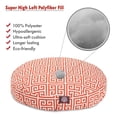 thumbnail image 2 of Majestic Pet Towers Round Dog Bed Treated Polyester Removable Cover Orange Medium 36 x 36 x 5, 2 of 5