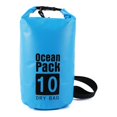 thumbnail image 1 of Waterproof Bags Multifunctional Outdoor Backpack Large-Capacity Equipment Foldable Kayak Rafting Bag Pool Beach Sports Light Blue 15L Shoulders, 1 of 9