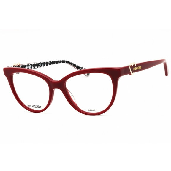 Moschino Love MOL609 0C9A 00 Women's Red Full Rim Frame Eyeglasses