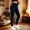 Dark Blue high waisted ribbed leggings a1, variant on Bzdzmqm Women High Waisted Ribbed Leggings Slim Fit Active Workout Streetwear Long Pants Yoga Gym Running, Dark Blue L