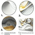 thumbnail image 3 of Designart Abstract Geode Waves Grey V Canvas Wall Art, 3 of 5