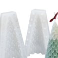 thumbnail image 3 of Molde de vela de Navidad Molde de silicona para velas navideñas, molde de jabón para velas 3D (árbol de Navidad de pino drapeado), 3 of 8