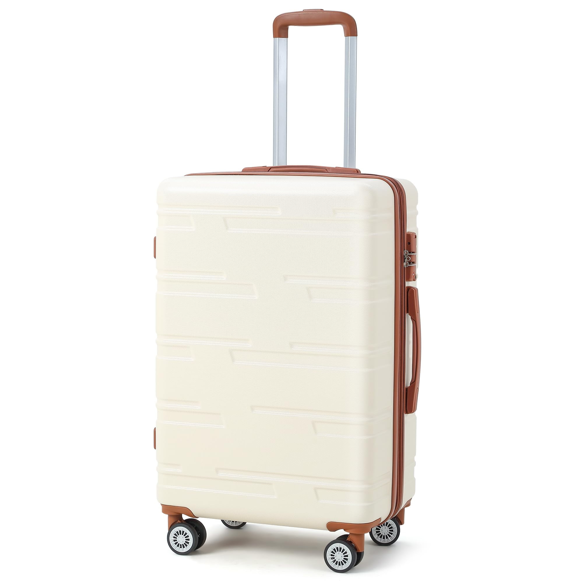 24 Inch Expandable Hard Shell Carry On Luggage with Spinner Wheels, Hardside Carry On Suitcase with Tsa Lock