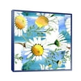 thumbnail image 3 of Designart 'Wild Spring White Chamomile Flowers' Traditional Framed Canvas Wall Art Print, 3 of 4