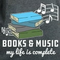 thumbnail image 3 of CafePress - Books And Music Women's Classic T Shirt - Women's Traditional Fit Dark T-Shirt, 3 of 4