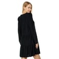 thumbnail image 2 of Lilly Pulitzer Arlette Dress for Women - Rounded Neckline with Long Sleeves, Gorgeous and Stylish Mini Dress Onyx Cozy Knit Swiss Dot SM One Size, 2 of 3