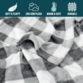 thumbnail image 5 of Light Grey Buffalo Plaid Throw Blanket for Couch, Soft Checkered Flannel Fleece Blanket for Sofa, Grey White Plaid Decorative Couch Throw, Warm Cozy All Season Fall Blanket Decor Gift, 50x60, 5 of 6