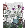 thumbnail image 2 of Fab Funky 20x24 White Modern Wood Framed Museum Art Print Titled - Wildflower Bloom, Partridge Book Print, 2 of 4