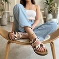thumbnail image 4 of Cushionaire Lane Cork Footbed Sandals for Women – Comfortable Double Buckle Slip-On with Genuine Suede Footbed & Arch Support | Slides for Women, 4 of 19