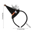 thumbnail image 3 of Witch Hat Headband 8 Inch Purple Halloween Decor Spooky Halloween Decorations Halloween Party Supplies for Adults Halloween Birthday Party Decorations Accessory, 1 Pack, 3 of 5