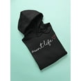 thumbnail image 3 of Aunt Life, Hand-writing Font  Hoodie Women -GoatDeals Designs, Female x-Large, 3 of 4