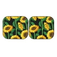 thumbnail image 3 of Uemuo Sunflower 1 Printed 2 PCS Car Windshield Sun Shade, Auto Sun Heat and UV Rays Blocker, Foldable Automotive Front Window Sunshade Protector, 3 of 7