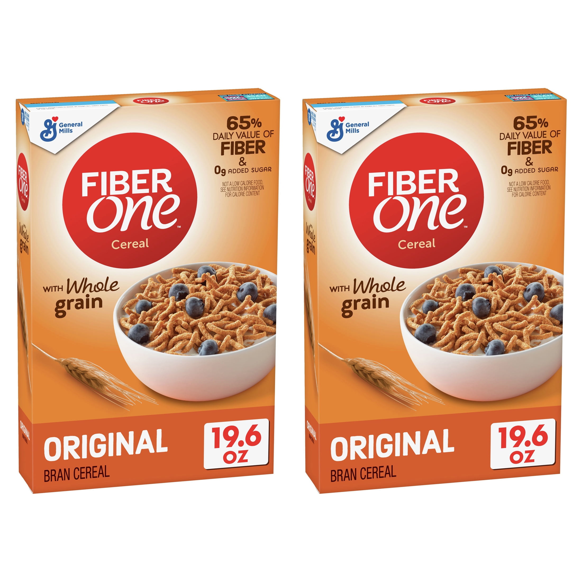 (2 pack) Fiber One™ Breakfast Cereal, Original Bran, 19.6 oz