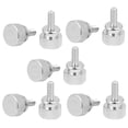 thumbnail image 1 of Unique Bargains Computer PC Case Shoulder Type Knurled Thumb Screw Silver Tone M4x10mm 10pcs, 1 of 3