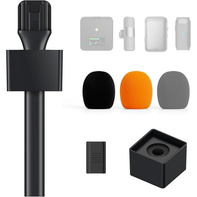 Xianyou-Poignée de Micro pour DJI RODE Microphone, Support de Micro Portatif pour Déplacer Sans Fil, Rig pour Microphone d'Entretien pour Tous les Micros Lavaliers, Adaptateur de Micro Sans Fil pour Vlogging, Interview, Podcast, Rapports, TP20