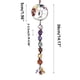thumbnail image 2 of mfyjkho Colgante tejido a mano con piedras curativas de los 7 chakras, adorno de cristal natural para decoración del hogar y la oficina, 1 pieza, 2 of 2