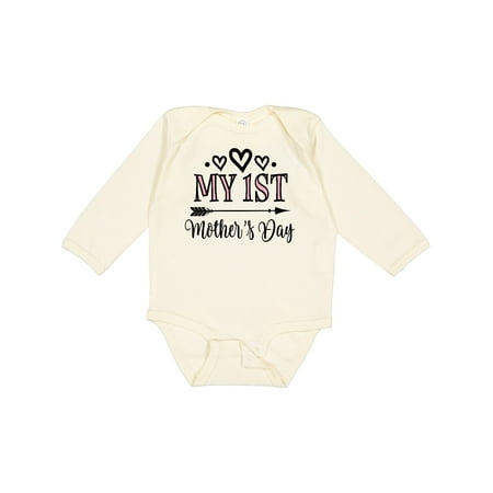 

Inktastic 1st Mothers Day Outfit Girls Gift Baby Girl Long Sleeve Bodysuit
