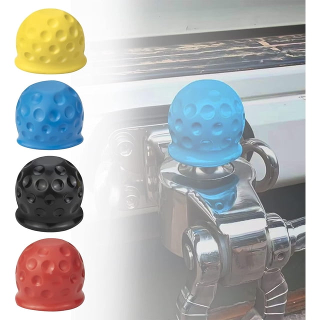 Cubierta de bola de enganche de remolque, 2 ", 4 Uds., cubierta protectora de bola de remolque para camión, accesorios de repuesto para RV, caravana, cubierta de barra de remolque