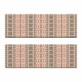 thumbnail image 2 of Southwestern Bench Cushion Set of 2, Traditional Vertical Borders Inspired by Prehistoric Art Ikat Style, Standard Size Foam Pad and Decorative Cover, Multicolor, by Ambesonne, 2 of 4